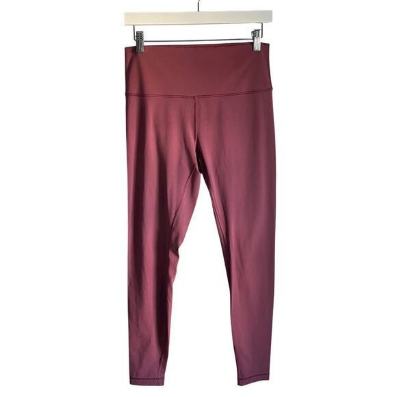 Lululemon Pants - Lululemon Pink Magenta Leggings Yoga Pilates Barre Workout size 10 37" Length